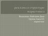 Реклама в структуре маркетинга