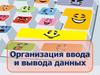 Организация ввода и вывода данных