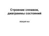 Строение сплавов, диаграммы состояний