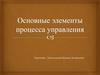 Элементы процесса управления