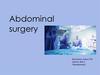 Абдоминальная хирургия