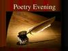 Poetry evening