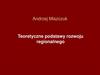 Teoretyczne podstawy rozwoju regionalnego