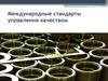 Международные стандарты управления качеством: ISO