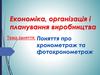 Економіка, організація і планування виробництва.  Поняття про хронометраж та фотохронометраж