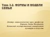 Формы и модели семьи