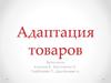Адаптация товаров