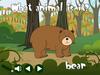 Wild animals vocabulary with sound flashcards