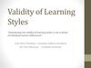 Validity of Learning Styles