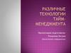 Различные технологии тайм-менеджмента