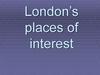 London’s places of interest