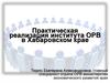 Практическая реализация института ОРВ в Хабаровском крае