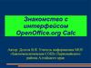 Знакомство с интерфейсом OpenOffice.org Calc