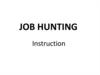 Job hunting