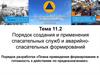 Порядок создания и применения спасательных служб и аварийно-спасательных формирований