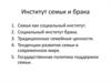 Институт семьи и брака