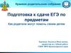 Подготовка к сдаче ЕГЭ по предметам. Как родители могут помочь своим детям