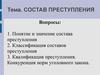 Состав преступления