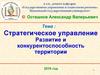 Стратегическое управление. Развитие и конкурентоспособность территории