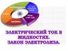 Электрический ток в жидкостях. Закон электролиза