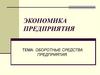 Экономика предприятия. Оборотные средства предприятия
