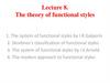 The theory of functional styles. Lecture 8
