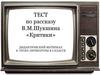 Тест по рассказу В.М.Шукшина «Критики». 6 класс