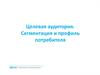 Потребительские сегменты. Целевая аудитория