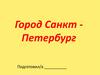 Город Санкт - Петербург