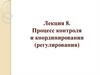 Процесс контроля и координирования (регулирования)