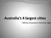 Australia's 4 largest cities