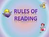 Rules of reading