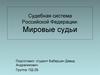 Судебная система Российской Федерации: Мировые судьи