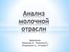 Анализ молочной отрасли. Рекомендации для РМК. Рекомендации для  ОАО «Молочная благодать»