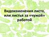 Видоизменения листа, или листья за «чужой» работой