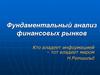 Фундаментальный анализ финансовых рынков