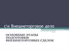 Основные этапы подготовки внешнеторговых сделок