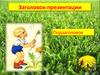 Заголовок презентации. Подзаголовок. Шаблон