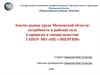 Анализ рынка труда Московской области: потребность в рабочей силе в привязке к специальностям
