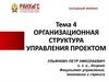 Организационная структура управления проектом. Глава 4