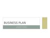 Business plan