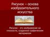 Рисунок – основа изобразительного искусства